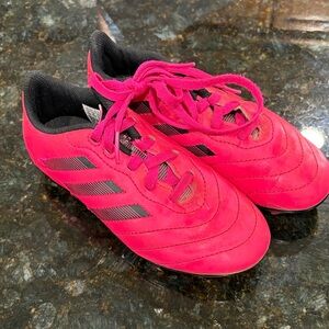 Adidas Bright Pink Soccer Shoes